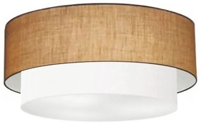 Plafon de Sobrepor Cilíndrico SP-3063 Cúpula Cor Palha Branco