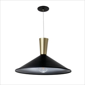 Pendente Eris Ø55X34Cm Metal Alumínio 1Xe27 - Old Artisan Pd-5847 (PRETO)