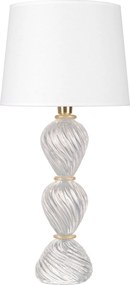 Abajur Murano Bambine C/ Detalhe Ouro - Pérola  Pérola