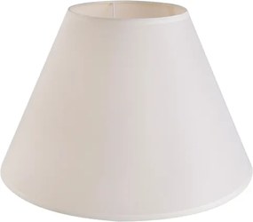 Cupula Para Abajur Tecido Bege Boca Larga 40Cm