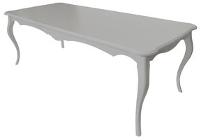 Mesa de Jantar Clássica Vintage 6 Lugares - 1,6m - Cinza Claire Provençal Kleiner