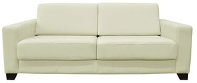 Sofá 2 Lugares Sala de Estar 155cm Estocolmo Couro Off White G03 - Gran Belo