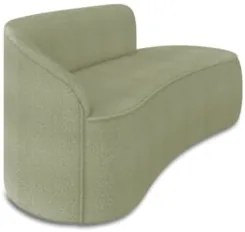 Sofá 3 Lugares 180cm Wendi e Poltrona Steve Boucle Pistache I01  - Mpo