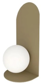Arandela Aliança 16X33X17,5Cm 01Xg9 Globo 10Cm - Usina 90051/1 (FN-F - Fendi Fosco, Cristal (Transparente))
