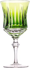 Taça de Cristal Lapidado P/ Vinho Tinto 19 - Verde Claro  Verde Claro