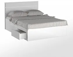 Cama de Casal Queen com Cabeceira 167cm 4 Gavetas Dreams F04 Branco -