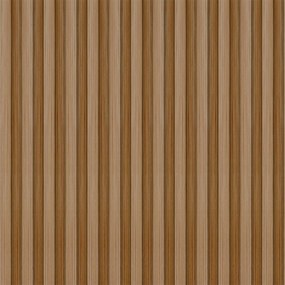 Papel de Parede Ripado Marrom Escuro 0.52m x 3.00m