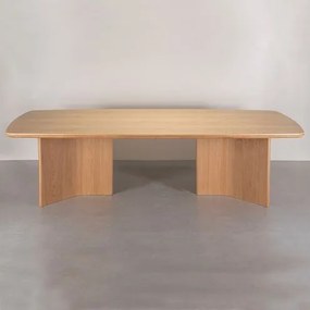 Mesa Jantar Safira Retangular Carvalho Natural 240cm - 78217 Sun House