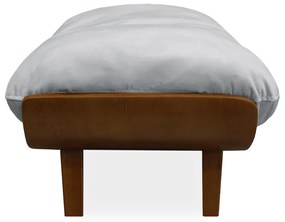 Cama Pet Costela para Cães e Gatos Almofadada Suede Cinza