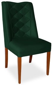 Cadeira de Jantar Micheli Suede Verde Bandeira