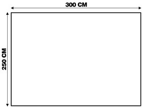 Tapete Decorativo Sala de Estar Hazard 250x300 Vermelho/Bege G67 - Gran Belo