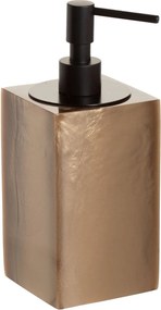 Porta Sabonete Líquido em Resina Champagne - Black Matte