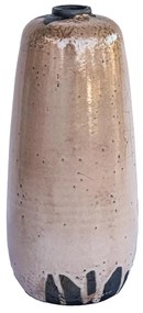 Vaso decorativo de cerâmica 12x22x12 - Raku Alto Brilho Kleiner