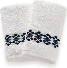 Jogo 2 Lavabos Trussardi 100% Algodão Gioia Branco
