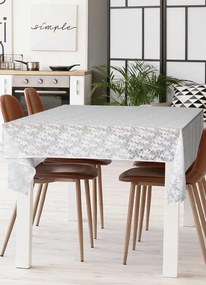 Toalha de Mesa de Renda 4 Lugares Bege