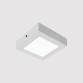 Plafon Led Sobrepor Branco 6w 12x12cm Yamamura - LED BRANCO FRIO (6000K)