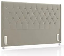Cabeceira Cama Box Solteiro 90cm Florenza Z37 Veludo Bege - Mpozenato