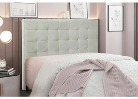 Cabeceira Cama Box Casal 140 cm Verona Veludo S04 - D'Rossi - Prata
