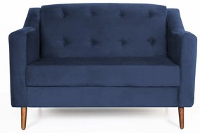 Namoradeira Bruna Pé Palito Suede Azul Marinho