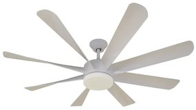 Ventilador De Teto Led Metal Cinza 23W Octopus