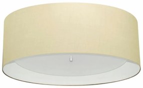 Plafon Para Sala de Jantar Cilíndrico SJ-3008 Cúpula Cor Algodão Crú Branco