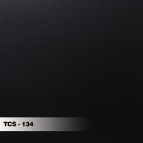 Sofá Decorativo 240cm com Almofadas Redondas Clarke PU Preto G45 - Gran Belo