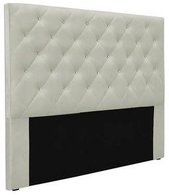 Cabeceira Cama Box King 195 cm Tania Veludo S04 - D'Rossi - Prata