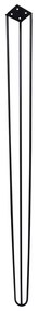 Kit 8 Pés de Metal 90 CM Hairpin Legs Aparador e Mesa de Canto Preto G41