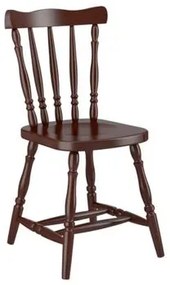 Cadeira Foz em Madeira Maçica Castanho Acetinado Piratini