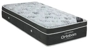 Colchao Exclusive Solteirao Cinza e Branco 108cm - 70098 Sun House