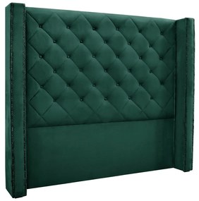 Cabeceira Cama Box Solteiro 90 cm Vicenza Veludo S04 - D'Rossi - Verde
