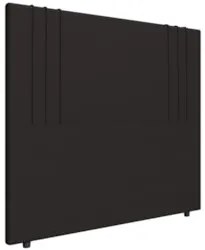 Cabeceira Cama Box Queen 160cm Estofada Rama Sintético Marrom Z04 - Mp