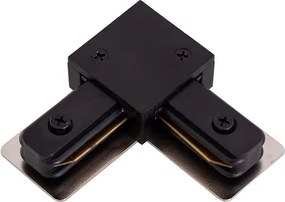 Conexao L Para Trilho De Sobrepor Preto