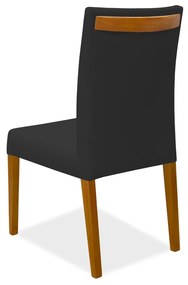 Cadeira de Jantar Milan Veludo Preto