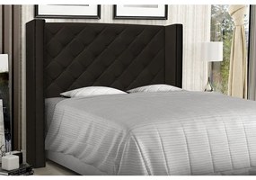 Cabeceira Vicenza Para Cama Box Casal 140 cm Corino - D'Rossi - Marrom