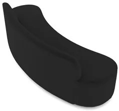 Sofá 4 Lugares para Sala de Estar Living 230cm Koane D06 Veludo Preto