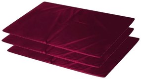 Kit 3 Colchonetes Academia, Espuma D33 Impermeável 90 X 42 (Bordô)