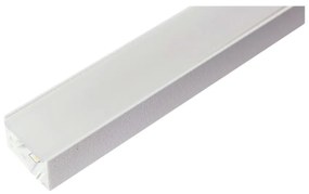 Perfil Sobrepor Para Fita Led Wood 200Cm 1,7X200X1,0Cm | Usina 30760/2... (BT - Branco Texturizado)