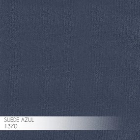 Banqueta Decorativa Rubel Base Preta Suede Azul Marinho G41 - Gran Belo