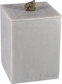 Lixeira Quadrada Naturalle 5,5L Pirita - Madrepérola  Madrepérola