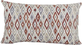 Capa almofada LYON Veludo estampado Losango Terracota 30x50cm