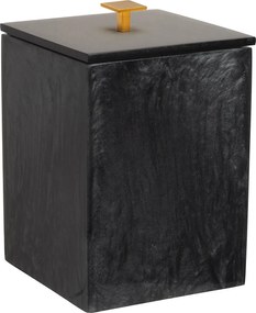 Lixeira de Piso Resina Chumbo - Ouro Escovado  Ouro Escovado