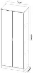 Sapateira 2 Portas Com Espelho 1 Gaveta Grife D02 Branco - Mpozenato
