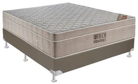 Conjunto Airtech Spring Superpocket Casal 1,38 cm (LARG) Base Courino - 49127 Sun House