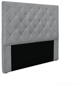 Cabeceira Cama Box King 195 cm Tania Linho S04 - D'Rossi - Cinza