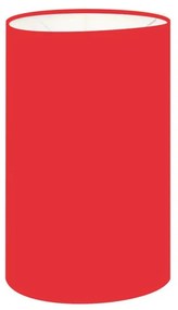Cúpula Abajur Cilíndrica Cp-7002 Ø13x30cm Vermelho