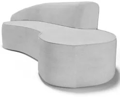 Sofá Living  4 Lugares 280cm Braço Esquerdo Mozart D06 Linho Cinza - M