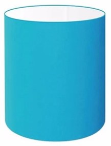 Cúpula em tecido cilíndrica abajur luminária cp-2009 13x15cm azul turquesa