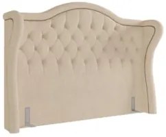 Cabeceira Cama Box Casal Queen 160cm Antibes Z37 Boucle Bege - Mpozena