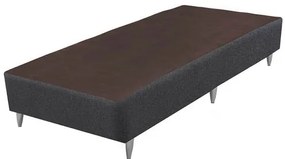 Base Sommier de Cama Box Alta Linho Cinza Solteiro 88cm - 70688 Sun House